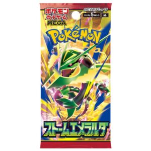 拡張パック「ストームエメラルダ」
発売日 2026年 7月31日(金)
希望小売価格
1パック 200円(税込)
1BOX(30パック入り)6,000円(税込)
内容 ・カード5枚入り
※カードはランダムに封入されています。